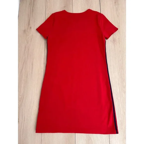 Tommy Hilfiger Tommy Embroidered Logo Red T-Shirt Dress Small / Sporty Spice - Picture 3 of 14